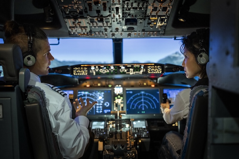 Pilots in cockpit — AYRYX's primary users